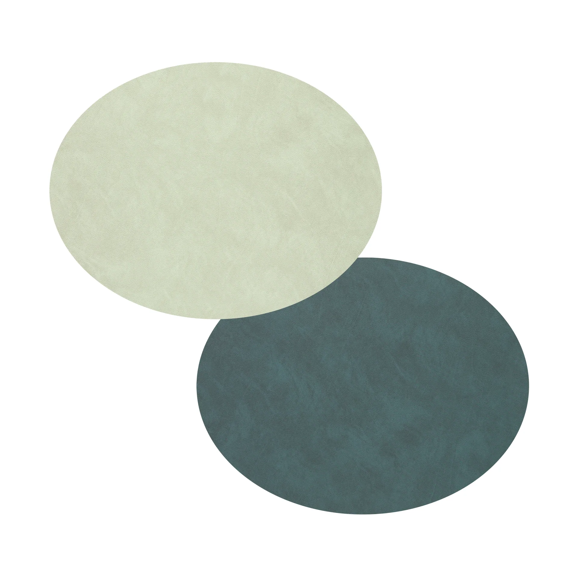 Nupo bordstablett oval vändbar S 1 st, Dark green-olive green LIND DNA