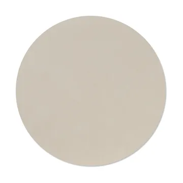 Nupo bordstablett - Oyster white, circle, L - LIND DNA