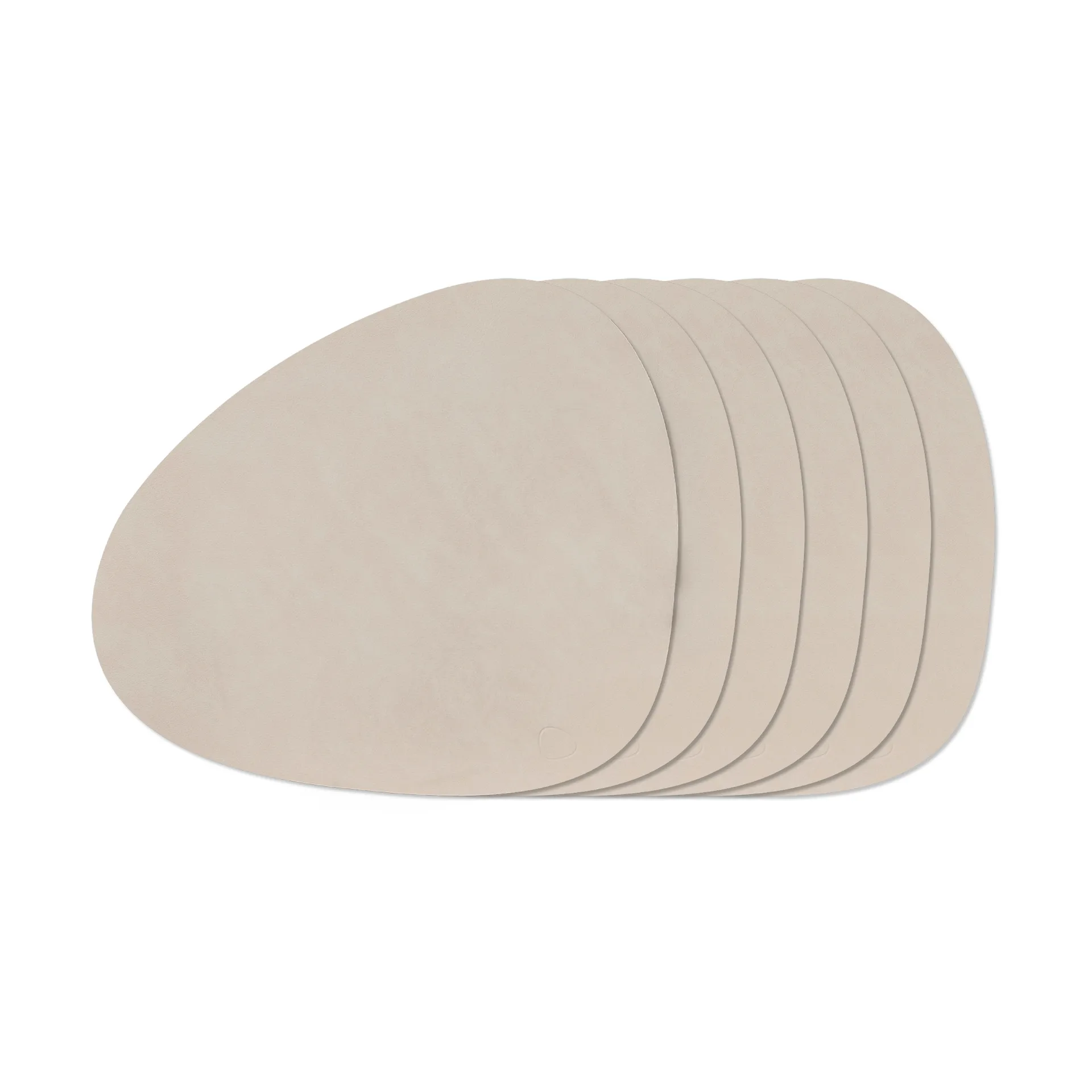 Nupo Curve bordstablettset, Oyster White, 6-pack LIND DNA