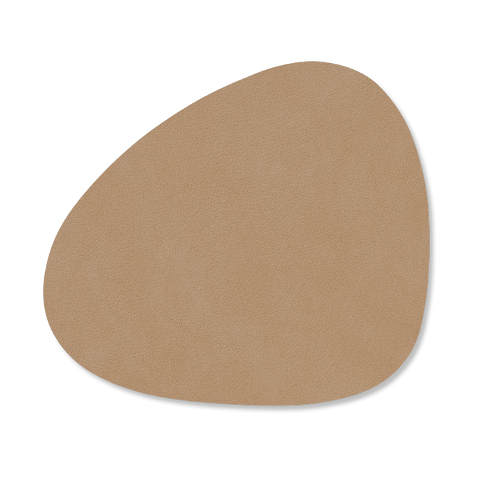 LIND DNA Nupo glasunderlägg curve Nougat | Skandinavisk Design | Glasunderlägg | Brun