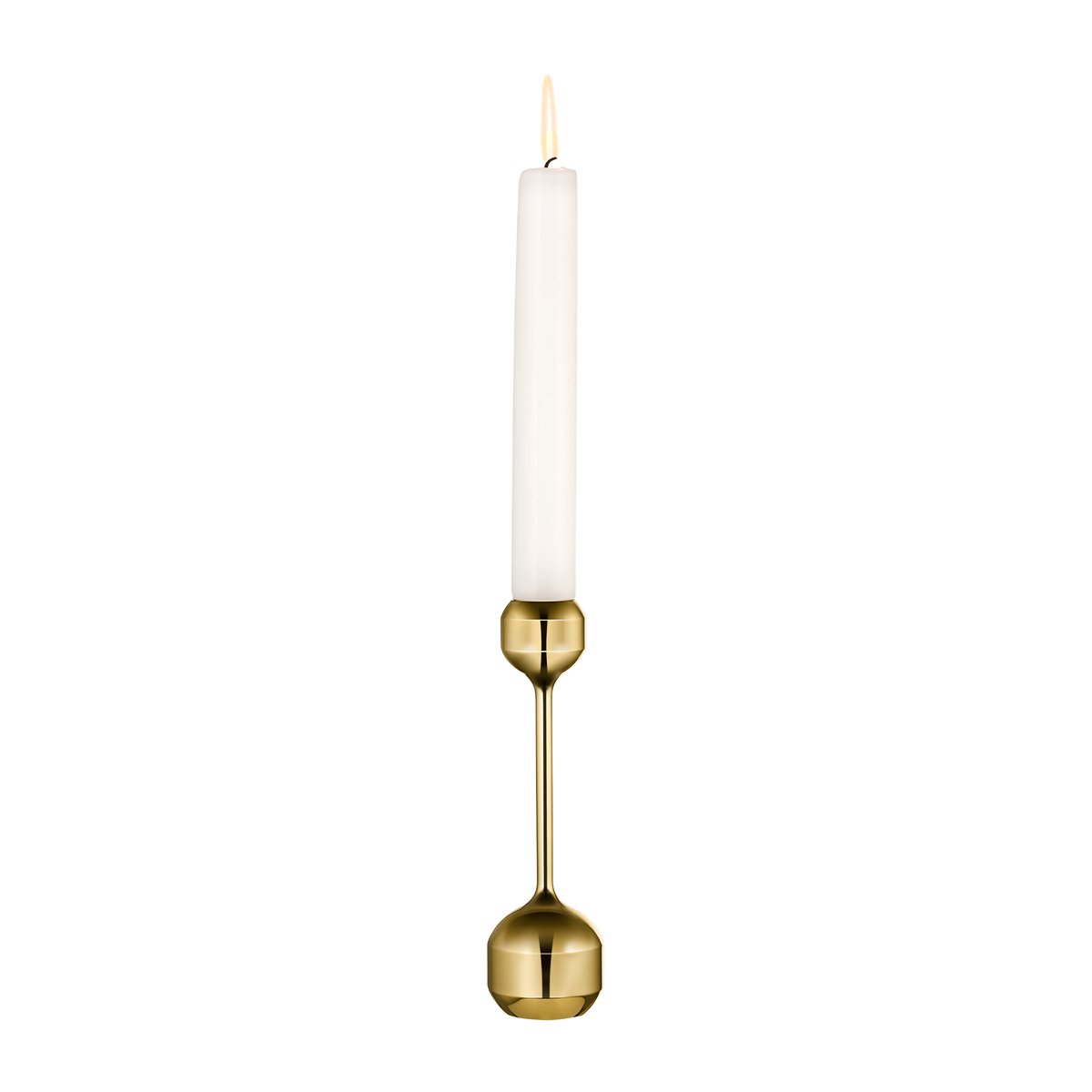 LIND DNA Silhouette ljusstake 145 Guld | Skandinavisk Design | Adventsljusstakar för levande ljus | Guldfärgad
