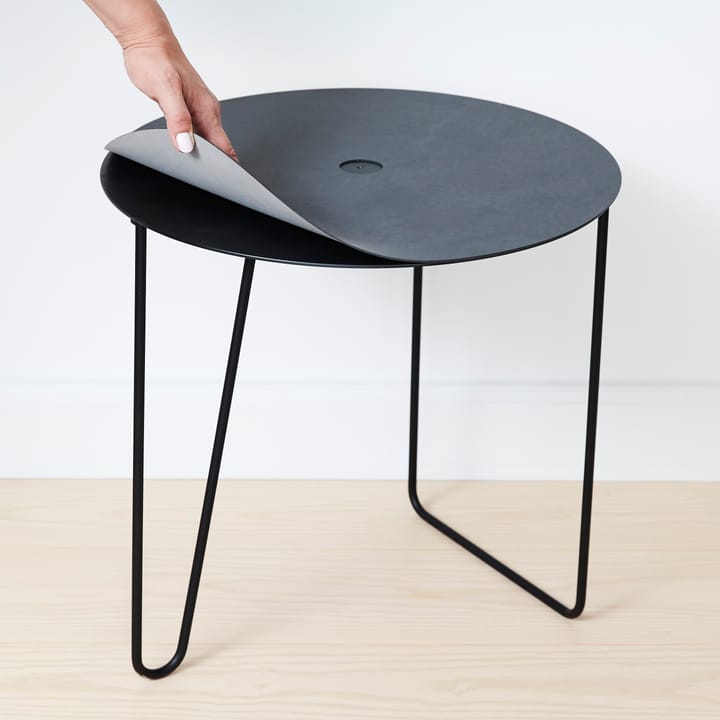 Turntable Nupo sidobord L, Anthracite-light grey LIND DNA