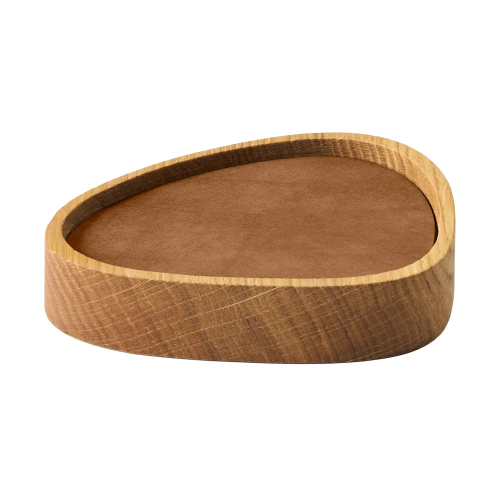Wood Box glasunderlägg set, Nature-oak, curve, S, Nupo nature, 9 delar LIND DNA