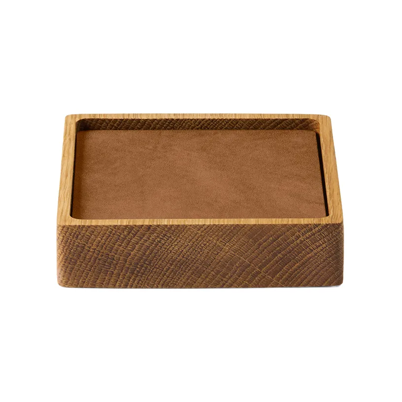 Wood Box glasunderlägg set, Nature-oak, square, S, Nupo nature, 9 delar LIND DNA