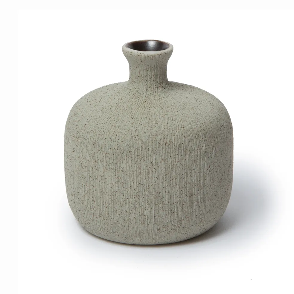Bottle vas, Sand grey, small Lindform