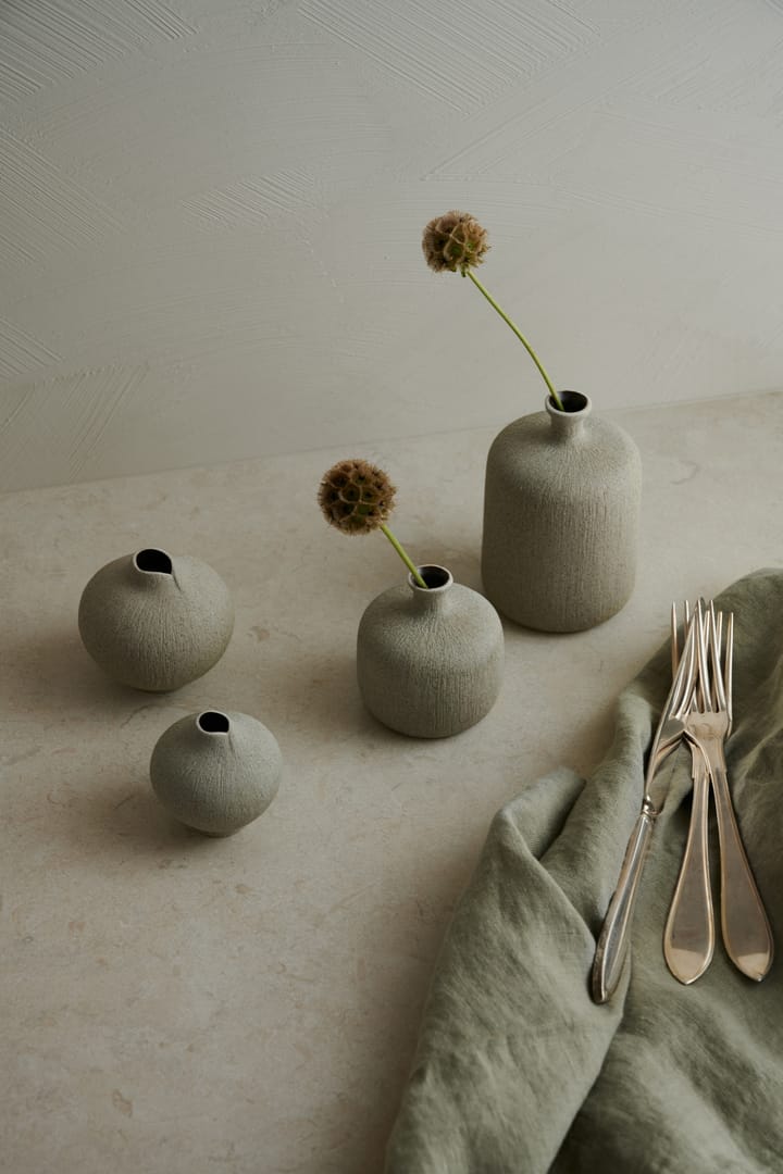 Bottle vas, Sand grey, small Lindform