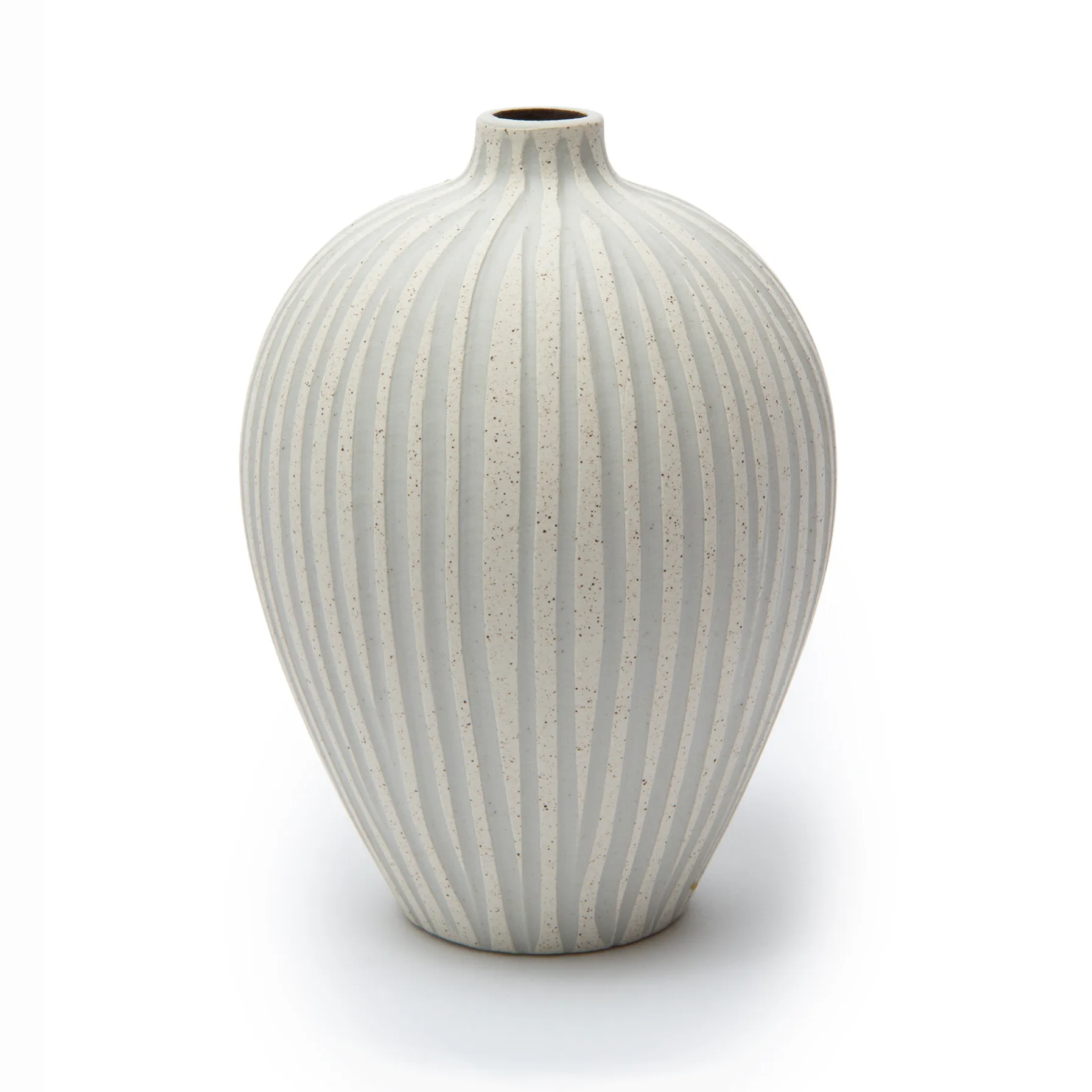 Ebba vas medium, Sand white stone stripe Lindform