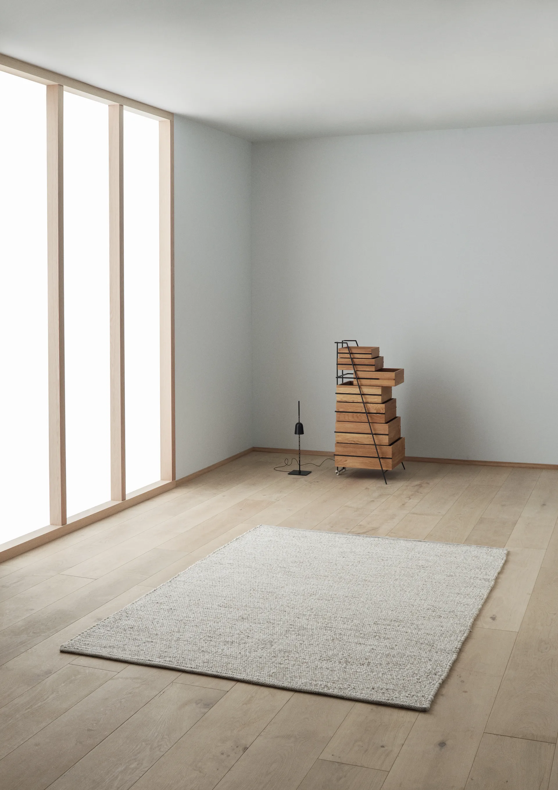 Agner ullmatta, Beige, 140x200 cm Linie Design