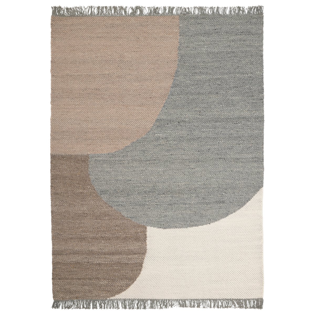 Linie Design Eik ullmatta 140x200 cm Grey | Skandinavisk Design | Ullmattor | Brun