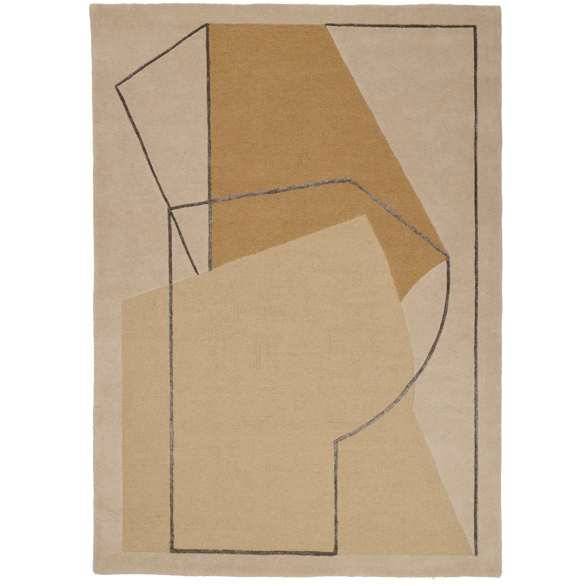 Linie Design Furbo matta 140x200 cm Yellow