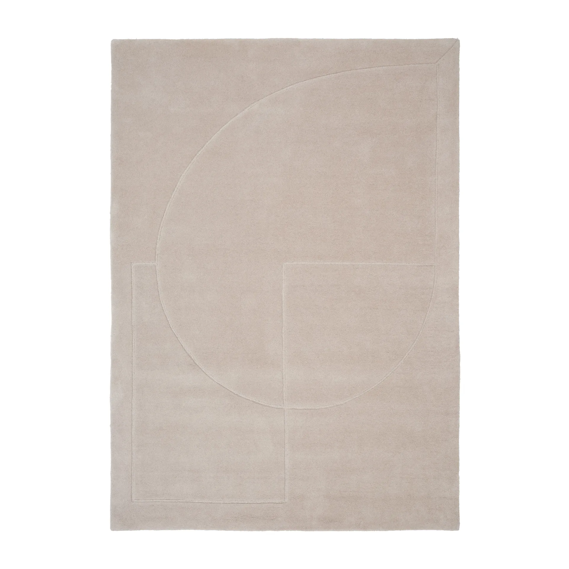 Lineal Poem ullmatta, Beige, 170x240 cm Linie Design