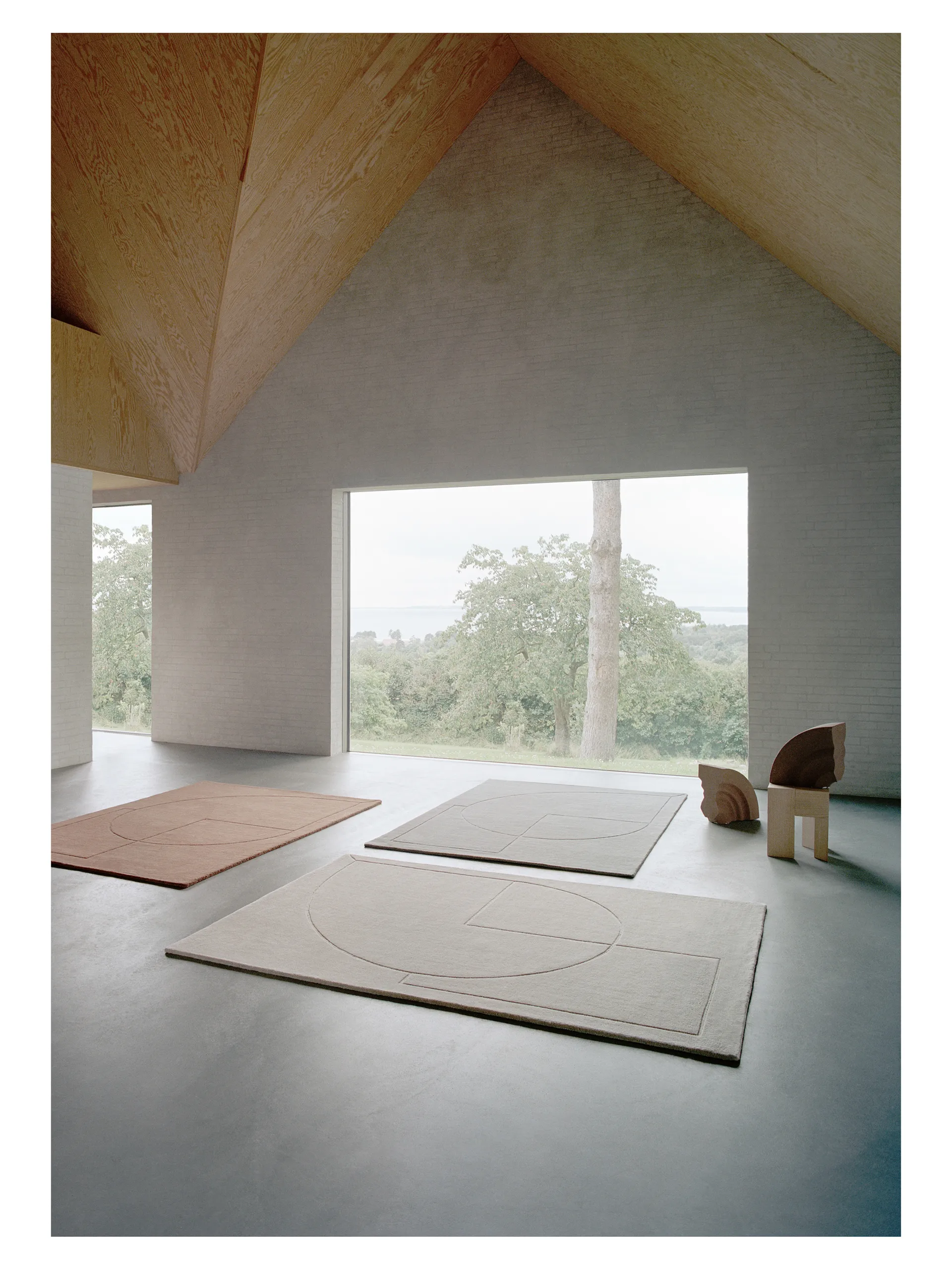 Lineal Poem ullmatta, Beige, 250x350 cm Linie Design