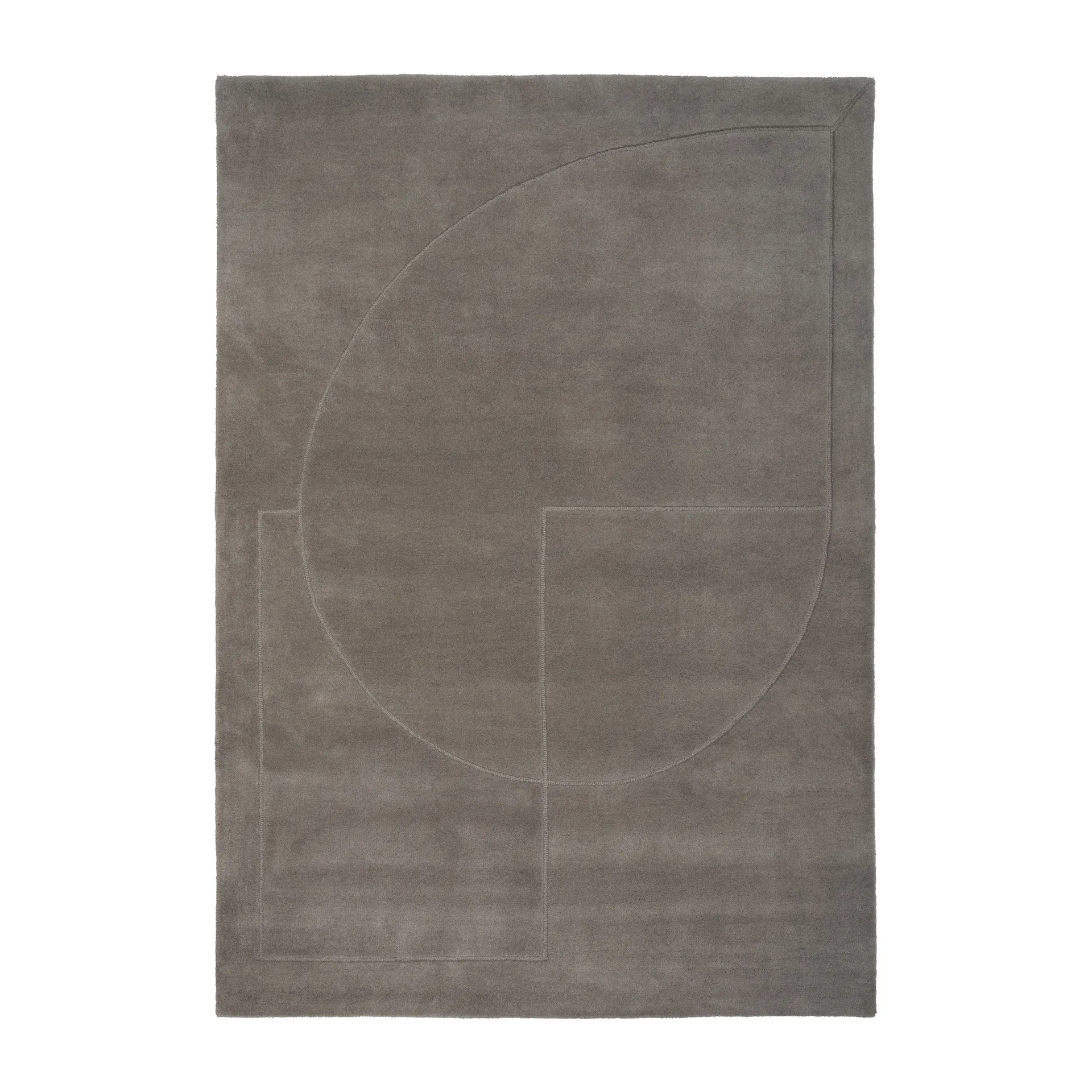Lineal Poem ullmatta, Grey, 140x200 cm Linie Design