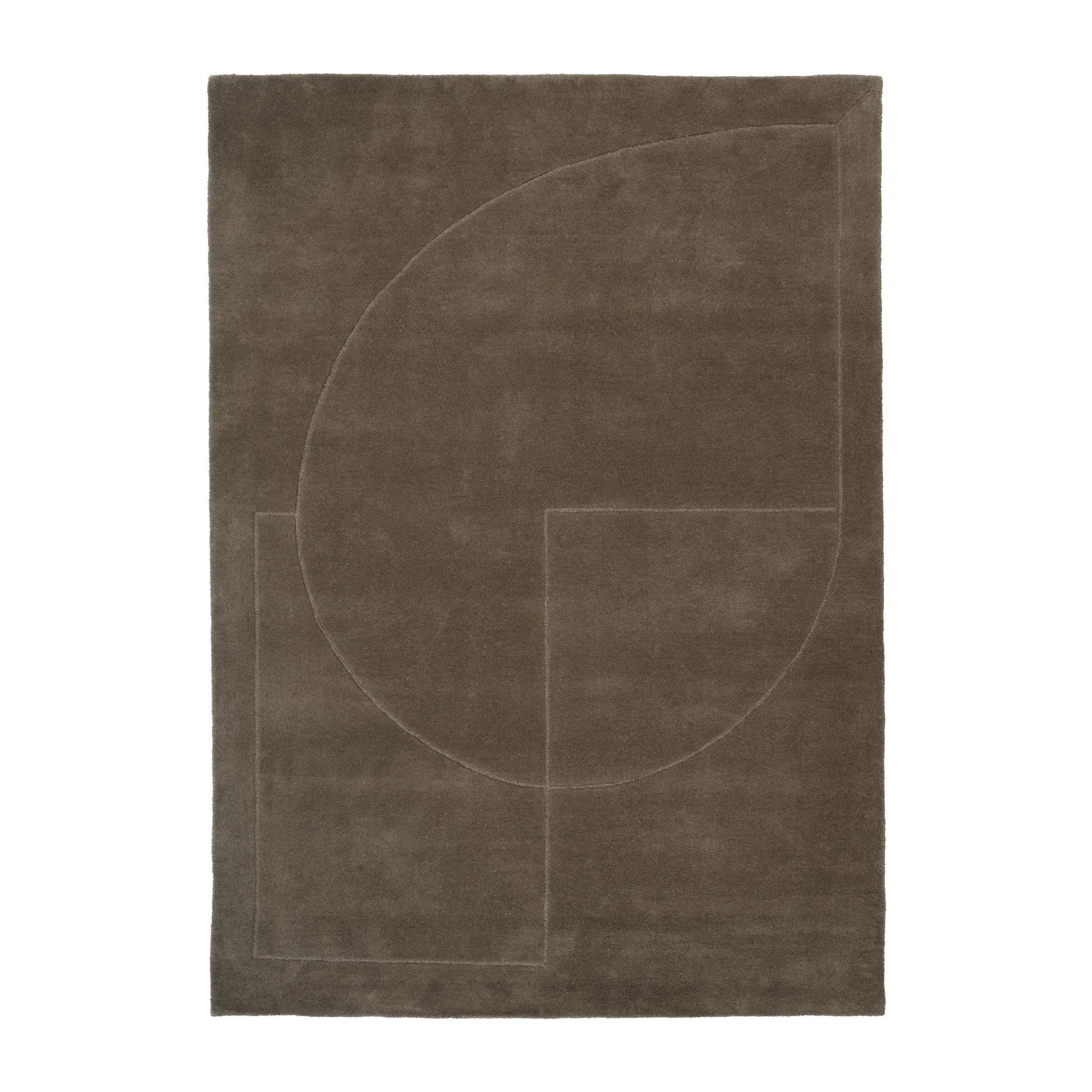 Lineal Poem ullmatta, Moss, 140x200 cm Linie Design