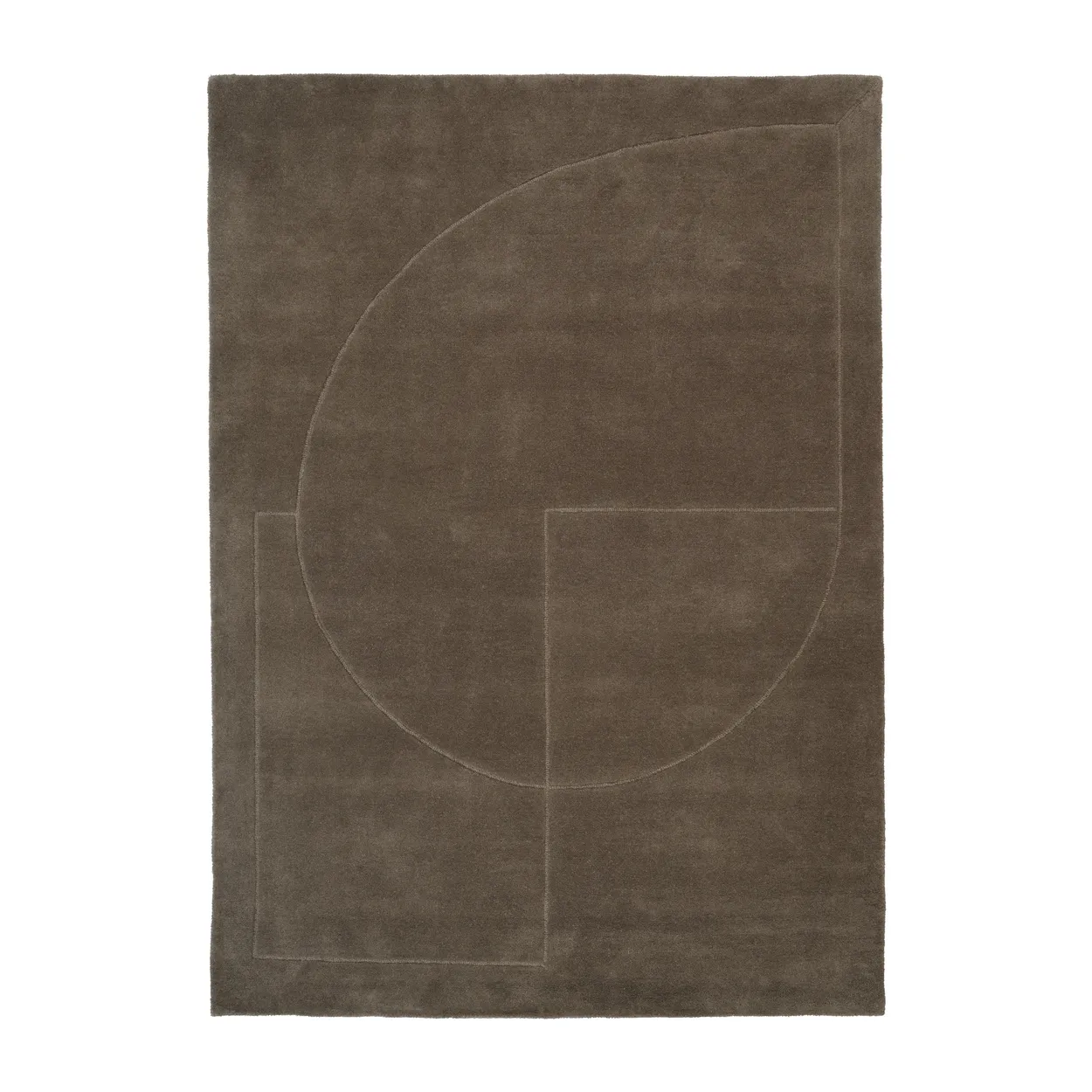 Linie Design Lineal Poem ullmatta Moss, 140x200 cm | Skandinavisk Design | Ullmattor | Grön