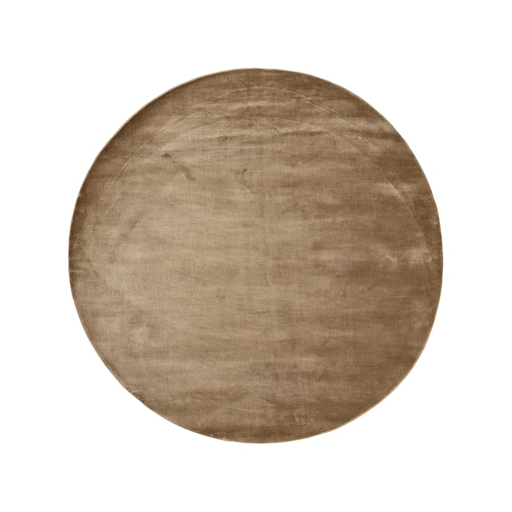 Linie Design Lucens matta rund mustard | Skandinavisk Design | Lugg- & Ryamattor | Gul