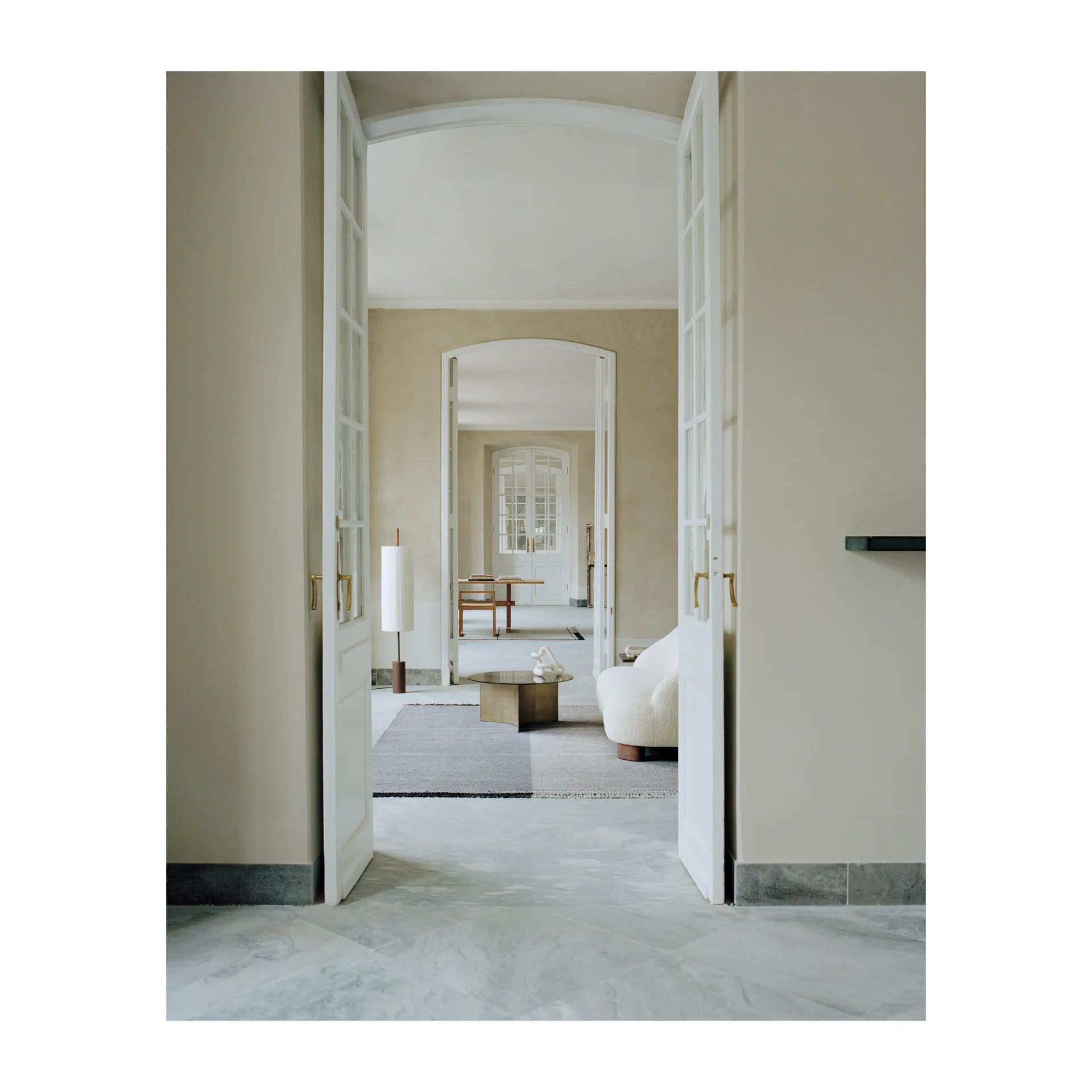 Mindful Soul ullmatta 250x350 cm, Stone-beige Linie Design