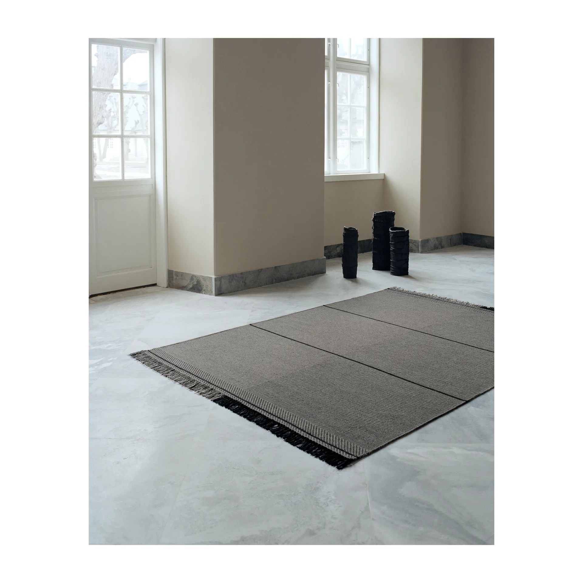 Mindful Soul ullmatta 250x350 cm, Stone-grey Linie Design