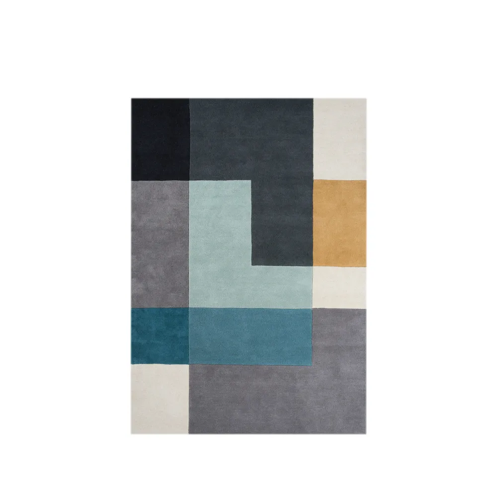 Ometri matta, aqua, 170x240 cm, aqua, 170x240 cm Linie Design