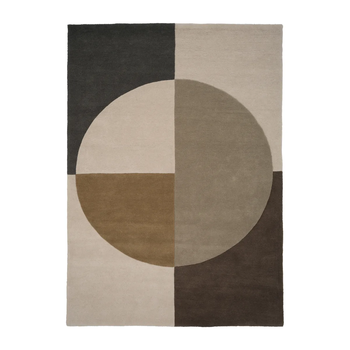 Linie Design Radiality ullmatta Olive, 200x300 cm