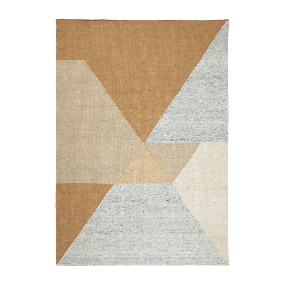 Linie Design Snefrid matta Mustard, 140x200 cm | Skandinavisk Design | Ullmattor | Orange
