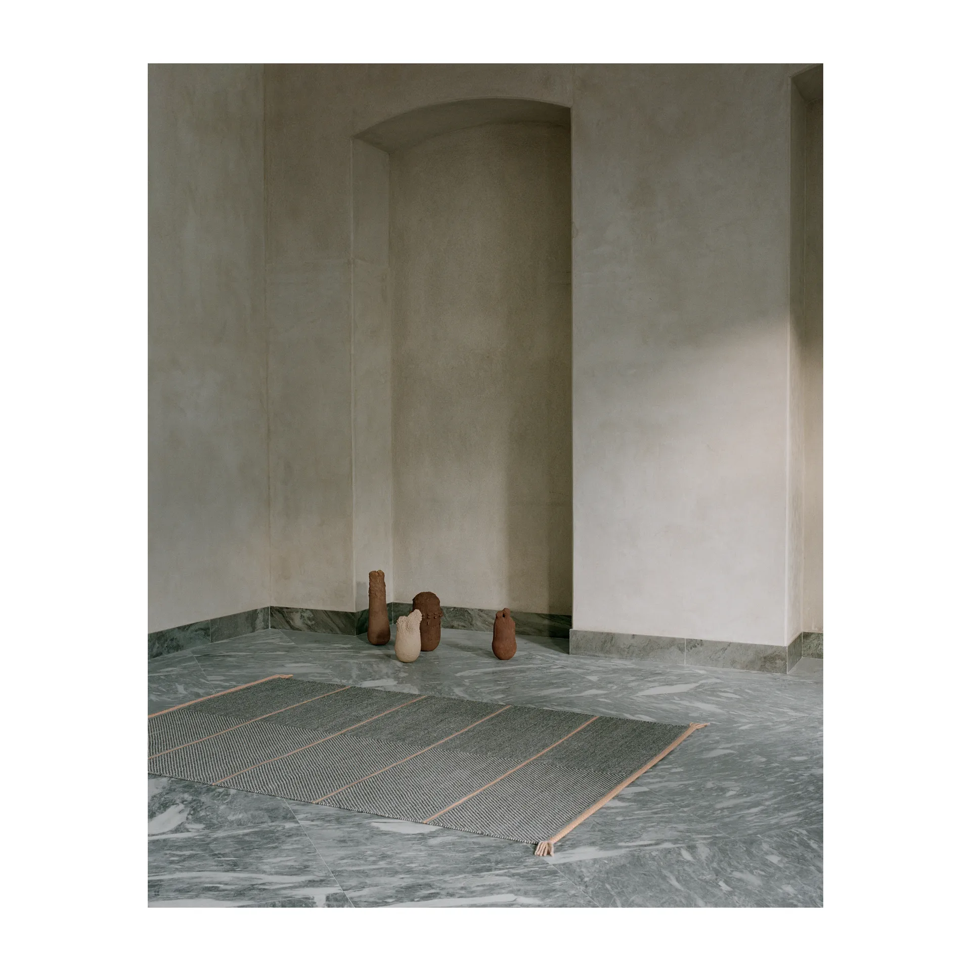 Vision Walk ullmatta 200x300 cm, Grey-rose Linie Design