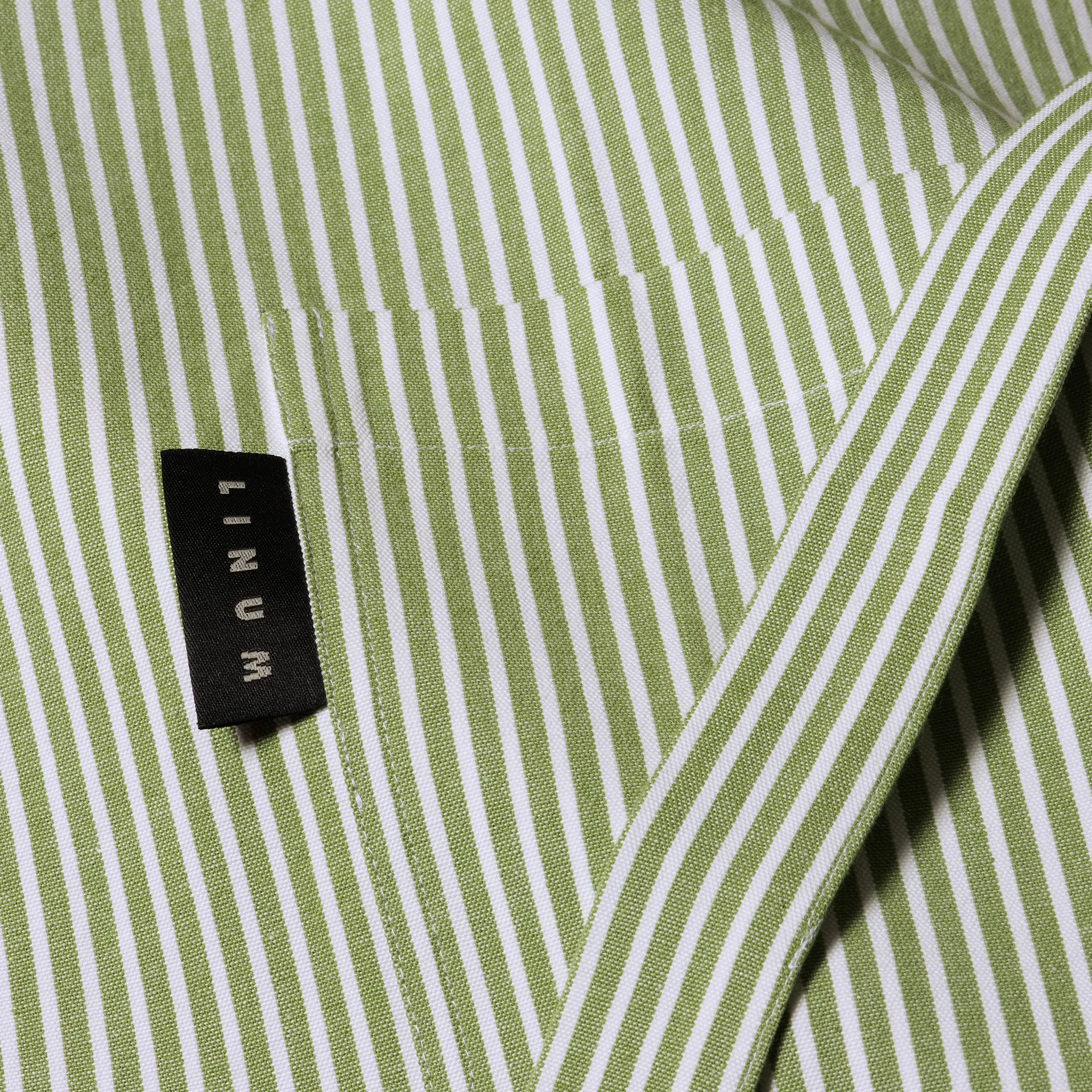 Emma förkläde, Mossgrön Linum