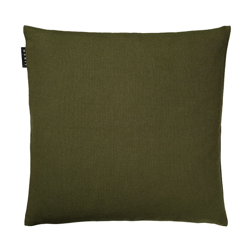 Linum Pepper kuddfodral 40x40 cm Mörk olivgrön | Skandinavisk Design | Kuddfodral | Grön