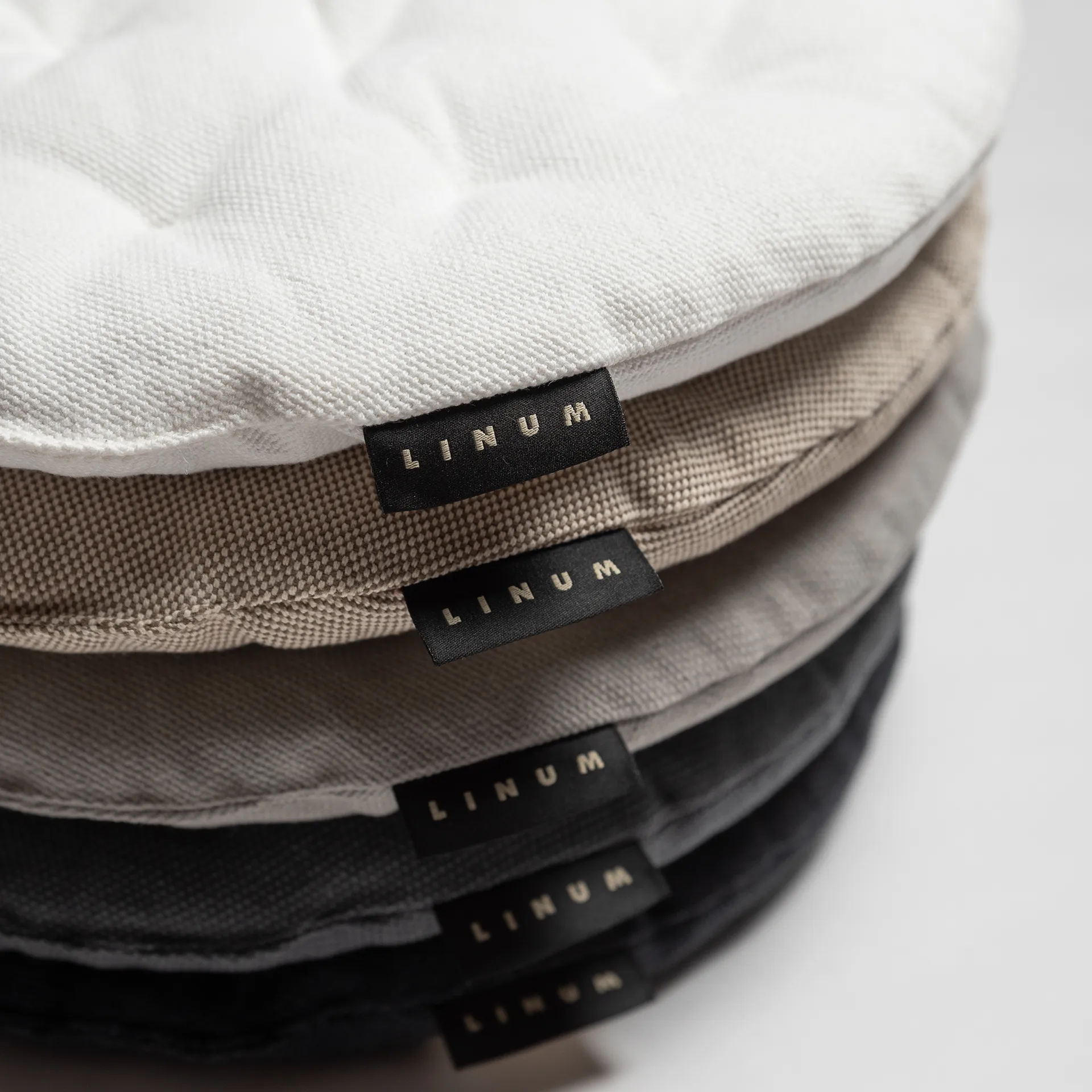 Pepper stolsdyna Ø37 cm, Bronsbrun Linum