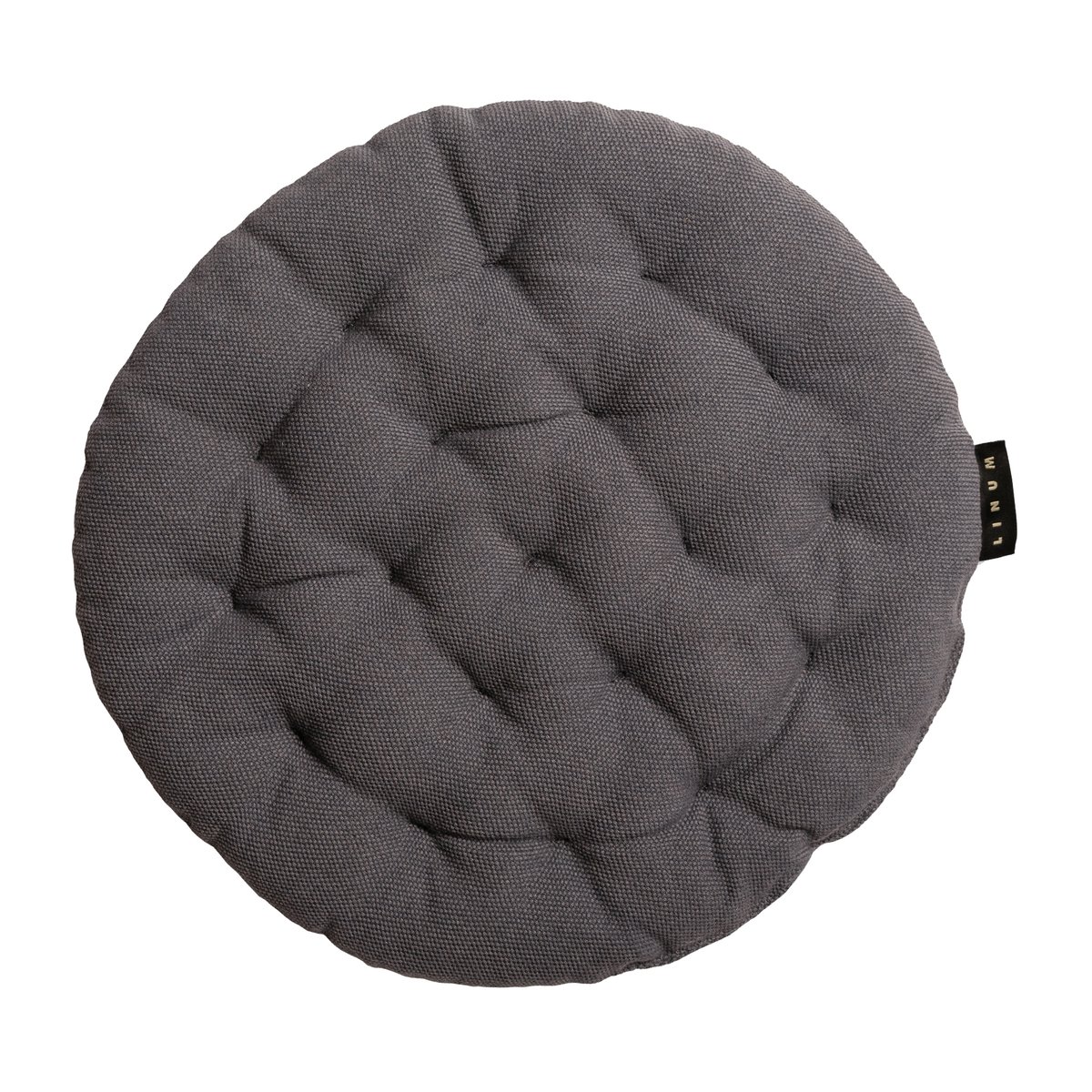 Linum Pepper stolsdyna 37 cm Granitgrå | Skandinavisk Design | Stolsdynor | Grå