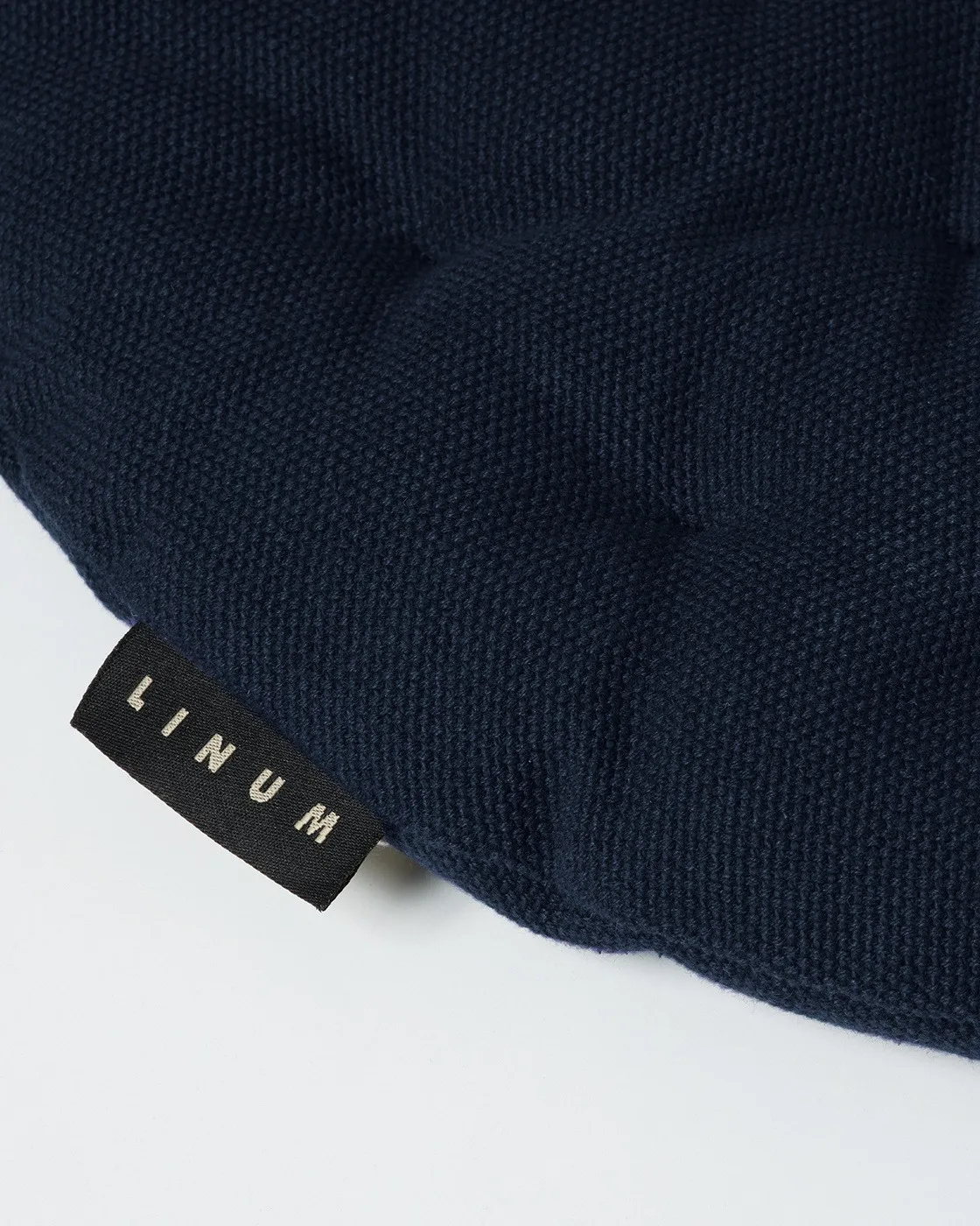 Pepper stolsdyna Ø37 cm, Mörk marinblå Linum