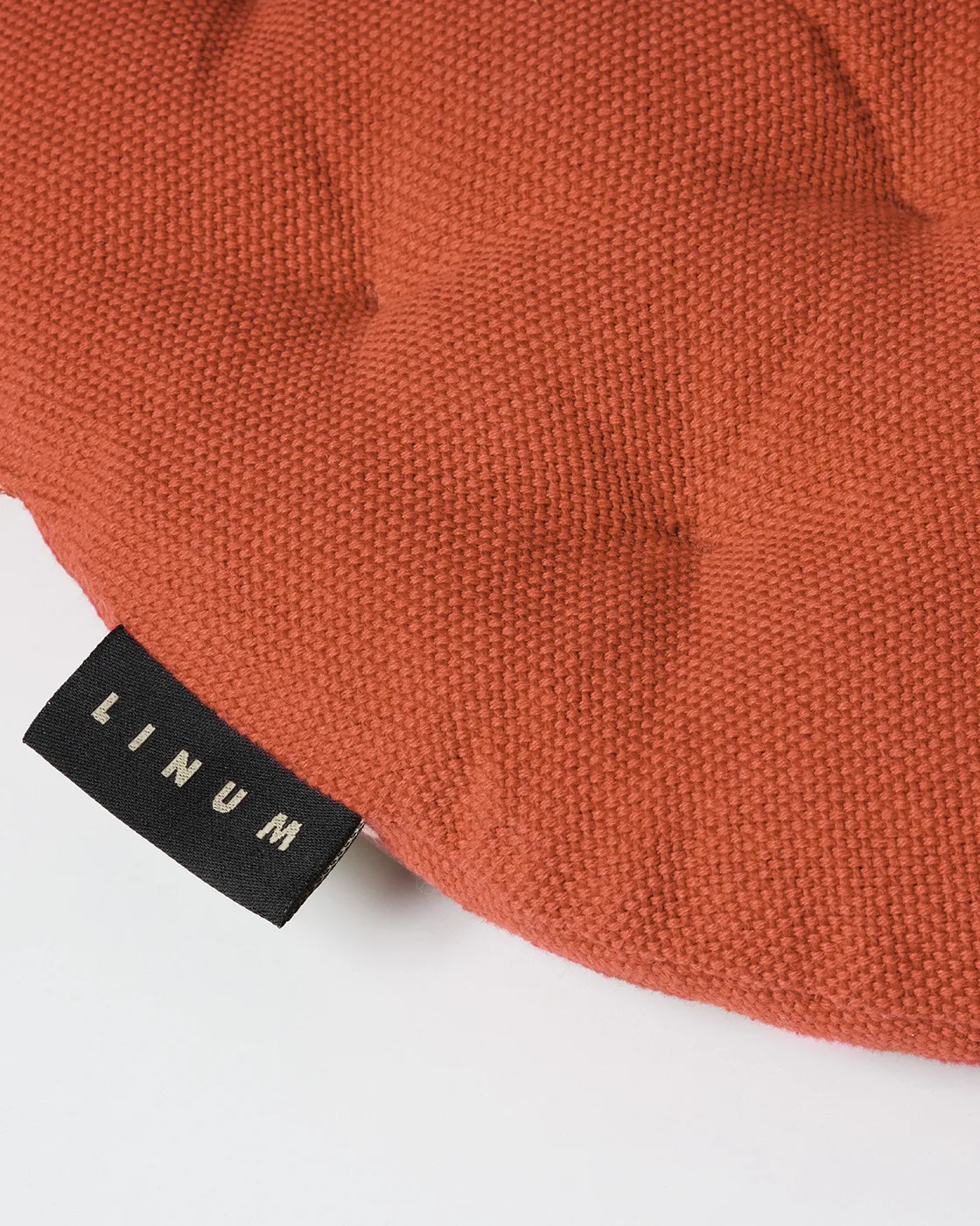 Pepper stolsdyna Ø37 cm, Rostorange Linum