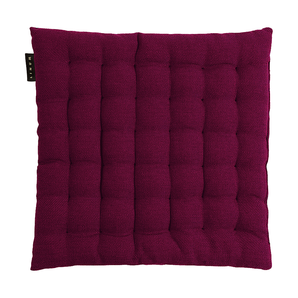 Linum Pepper stolsdyna 40x40 cm Burgundyröd | Skandinavisk Design | Stolsdynor | Röd