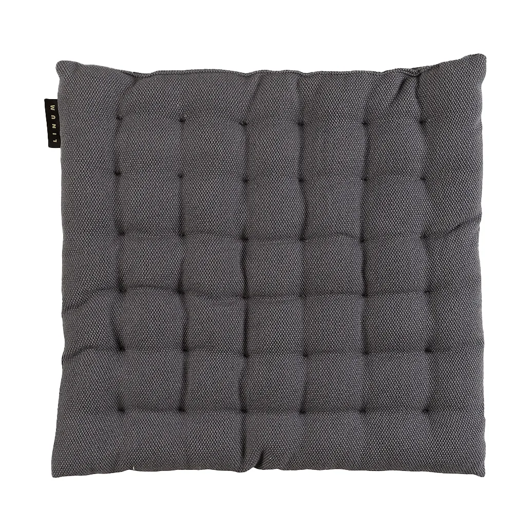 Linum Pepper stolsdyna 40x40 cm Granitgrå
