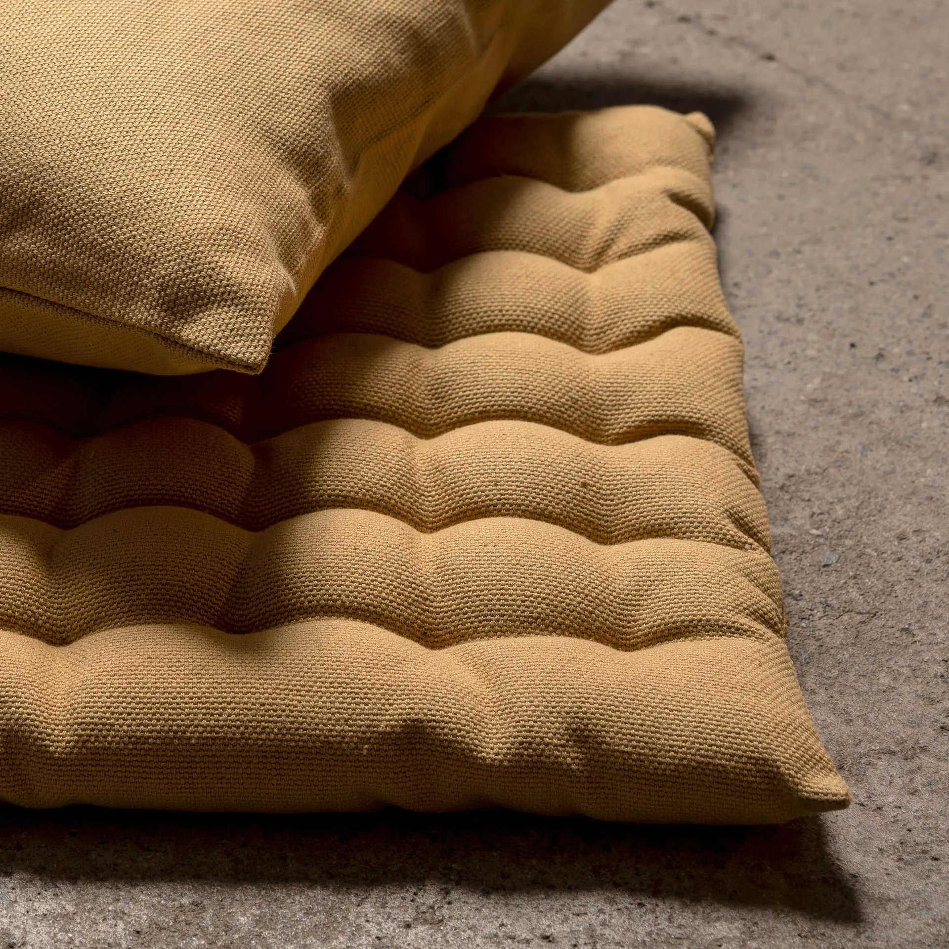 Pepper stolsdyna 40x40 cm, Halmgul Linum