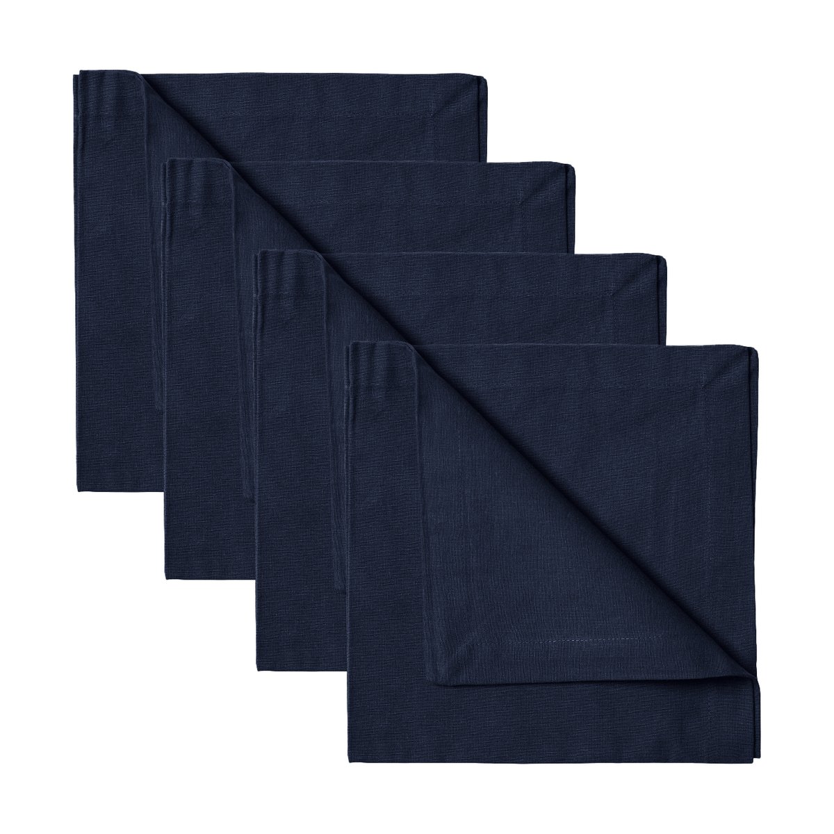 Linum Robert servett 4-pack Mörk marinblå | Skandinavisk Design | Tygservetter | Blå
