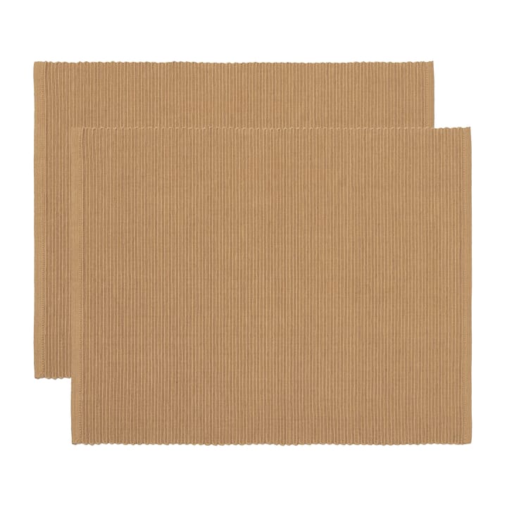 Uni bordstablett 35x46 cm 2-pack - Camel brown - Linum
