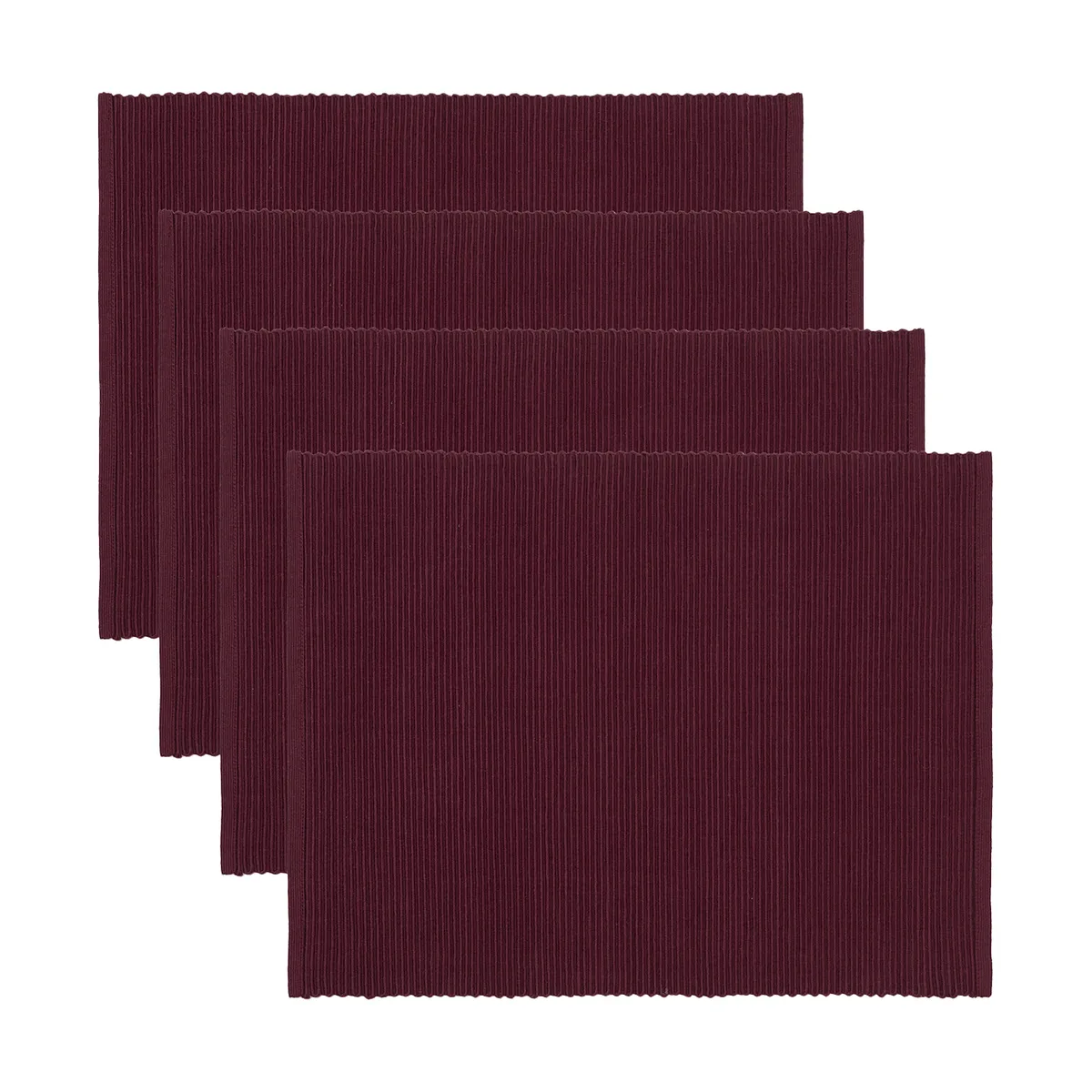 Linum Uni bordstablett 35x46 cm 4-pack Burgundyröd