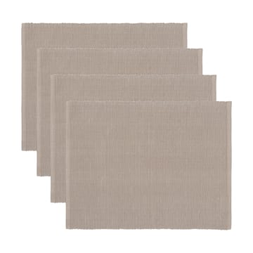 Uni bordstablett 35x46 cm 4-pack - Mullvadsbrun - Linum