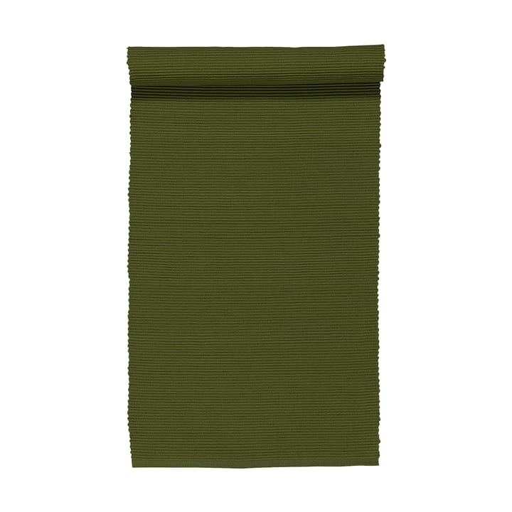 Uni löpare 45x150 cm - Mörk olivgrön - Linum