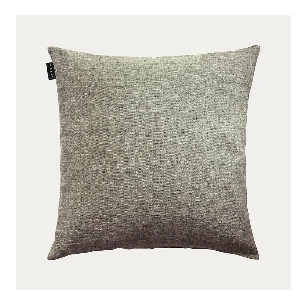 Village kudde, 50x50, dark olive green, 50x50 cm Linum