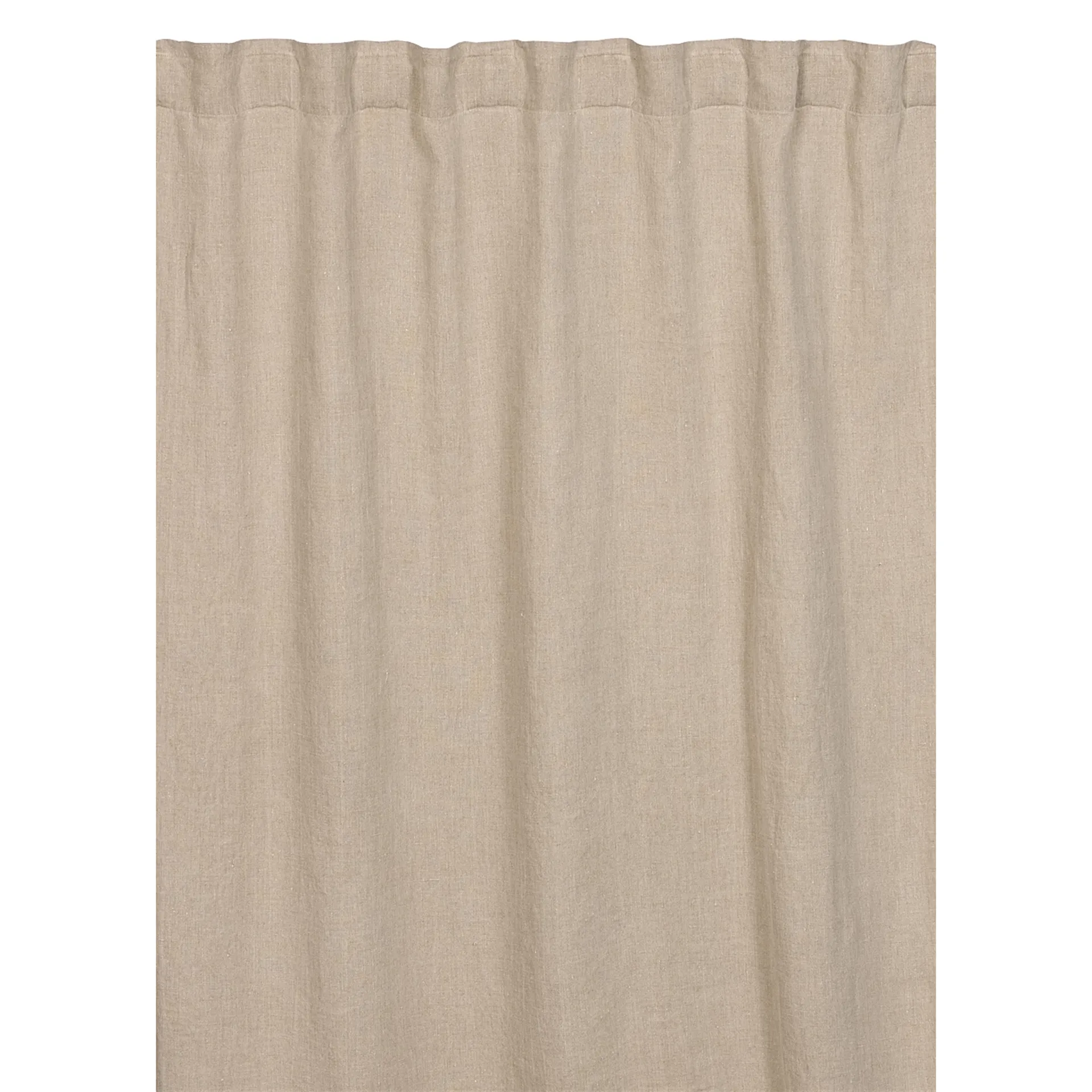 West gardin med veckband, linnebeige Linum