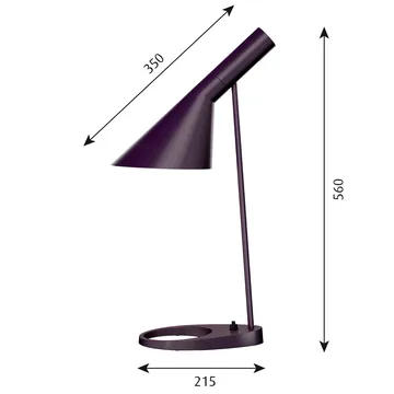 AJ bordslampa - Aubergine - Louis Poulsen