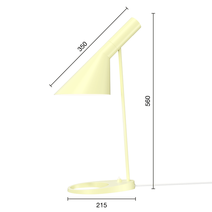 AJ bordslampa - Soft lemon - Louis Poulsen