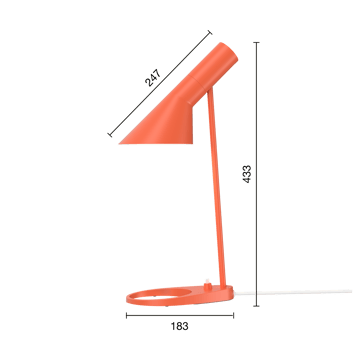 AJ MINI bordslampa - Electric orange - Louis Poulsen