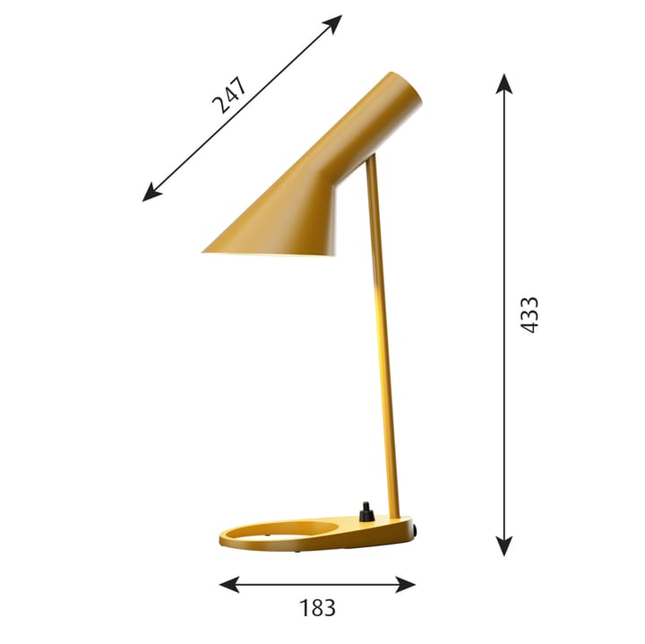 AJ MINI bordslampa - Ockragul - Louis Poulsen