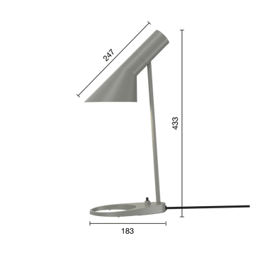 AJ MINI bordslampa - Warm grey - Louis Poulsen