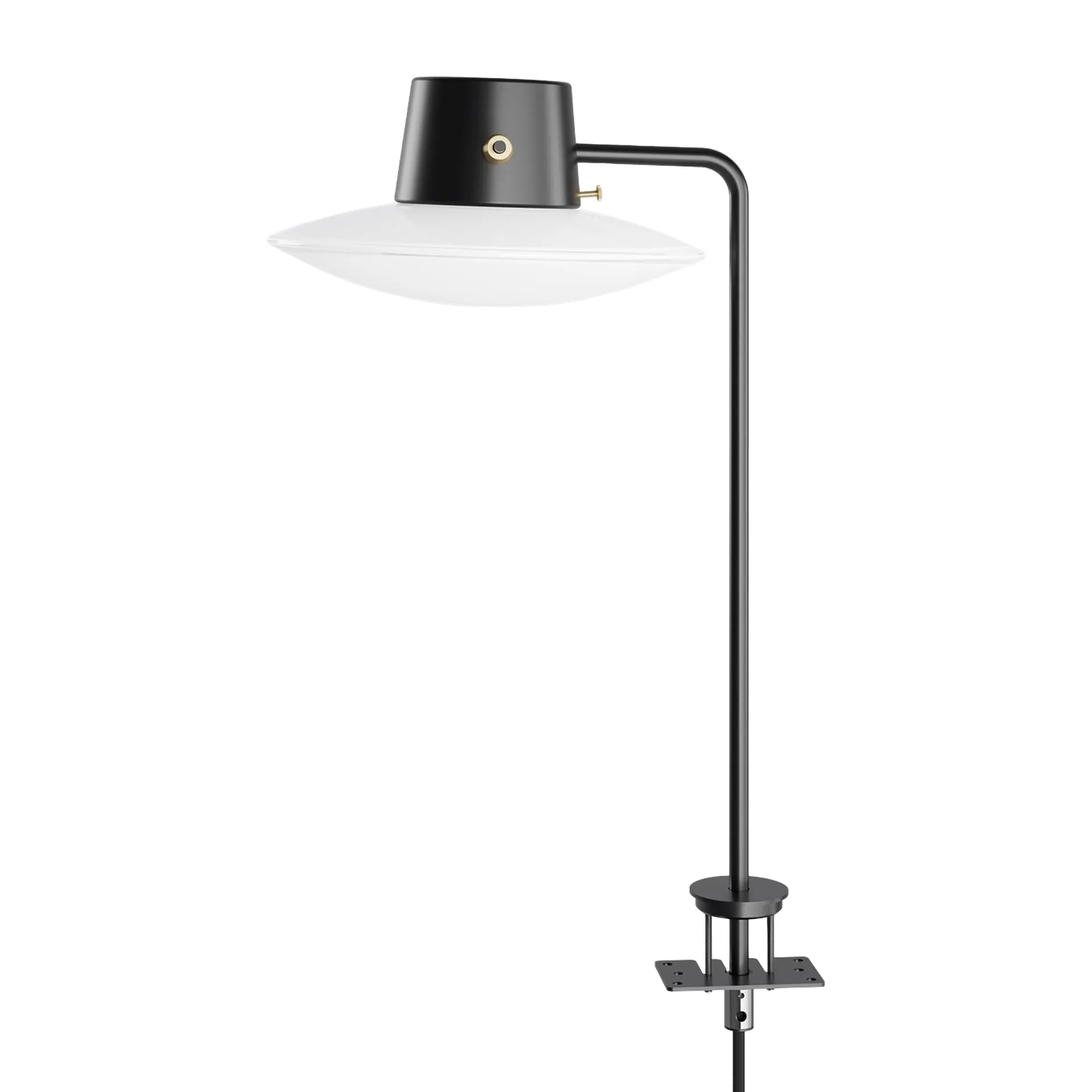 AJ Oxford skrivbordslampa 41 cm svart stift, Opalglas Louis Poulsen