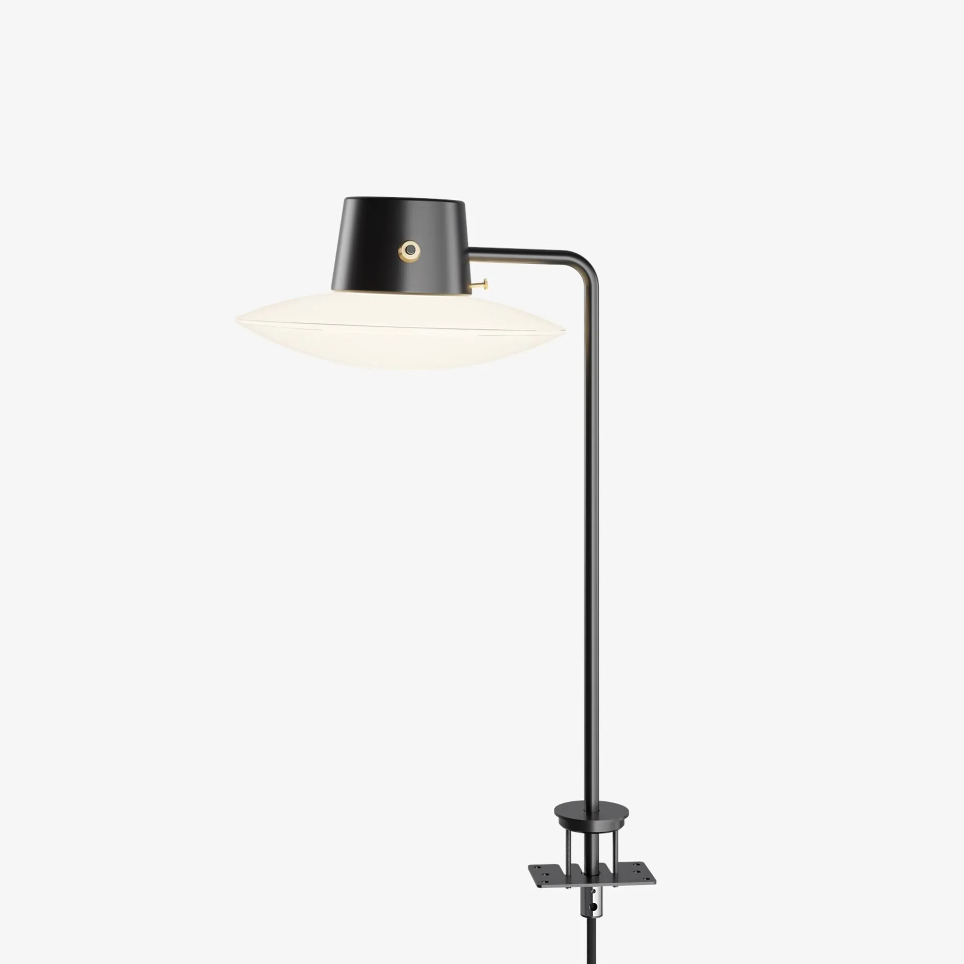 AJ Oxford skrivbordslampa 41 cm svart stift, Opalglas Louis Poulsen