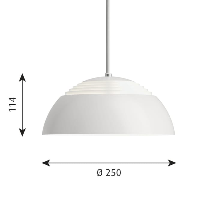 AJ Royal pendel 2700K Ø25 cm, Vit Louis Poulsen